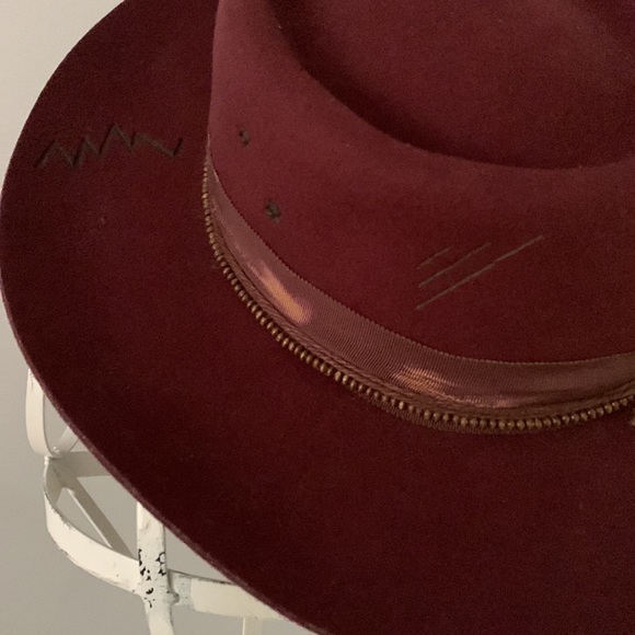 NWT Free People x Mossant Mulholland Layerd Bands Felt Hat - Picture 9 of 9